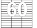 Etykieta 64x14 (arkusz A4)